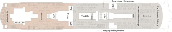 Deck 12 - Lido Deck