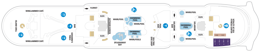 Royal Carribbean Deck plan Adventure of the Seas DECK11.png